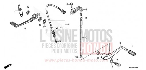 PEDALE CBR1000RRC de 2012